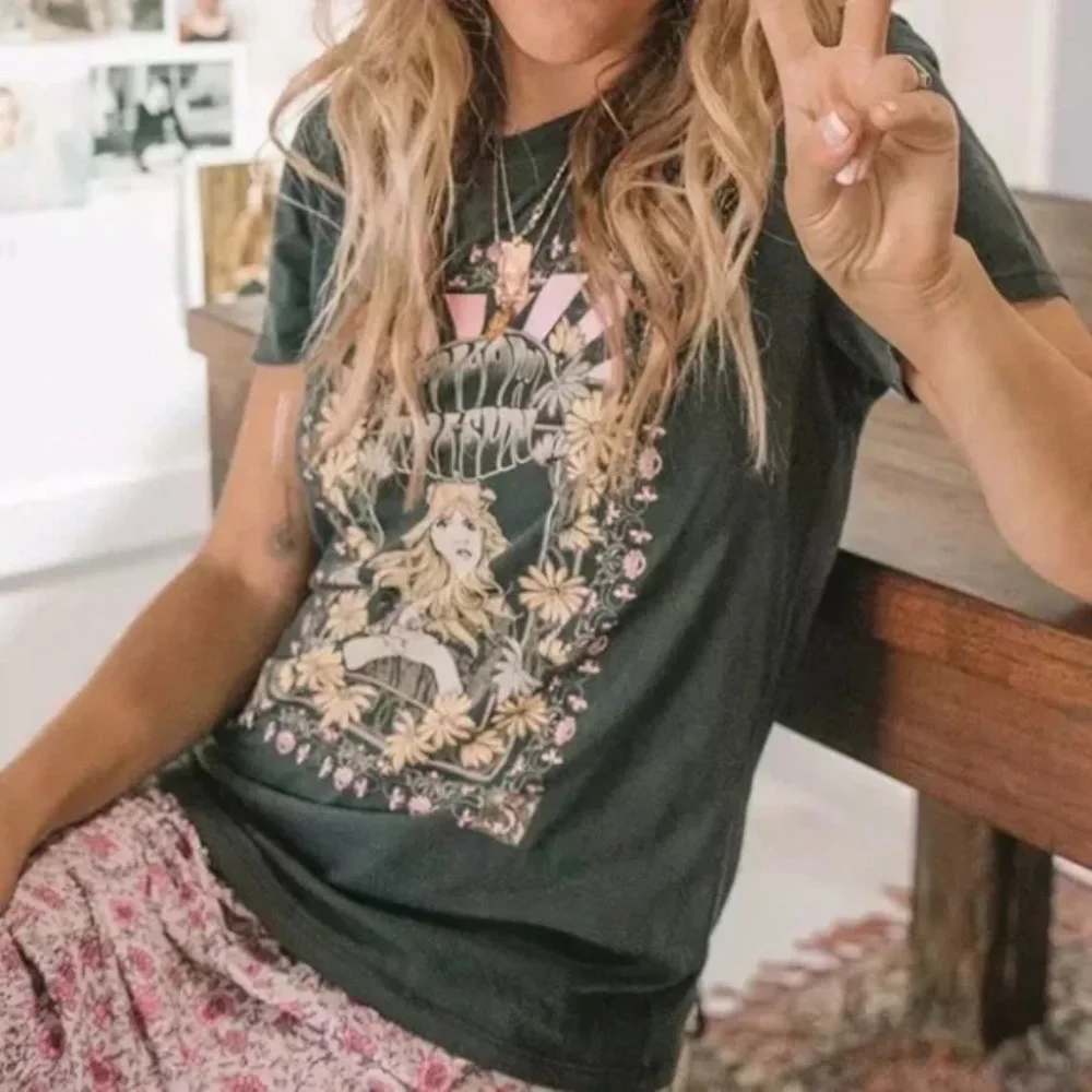 SOLD OUT Stevie Nicks Follow the Sun Graphic Band T-Shirt - Picture 1 of 6